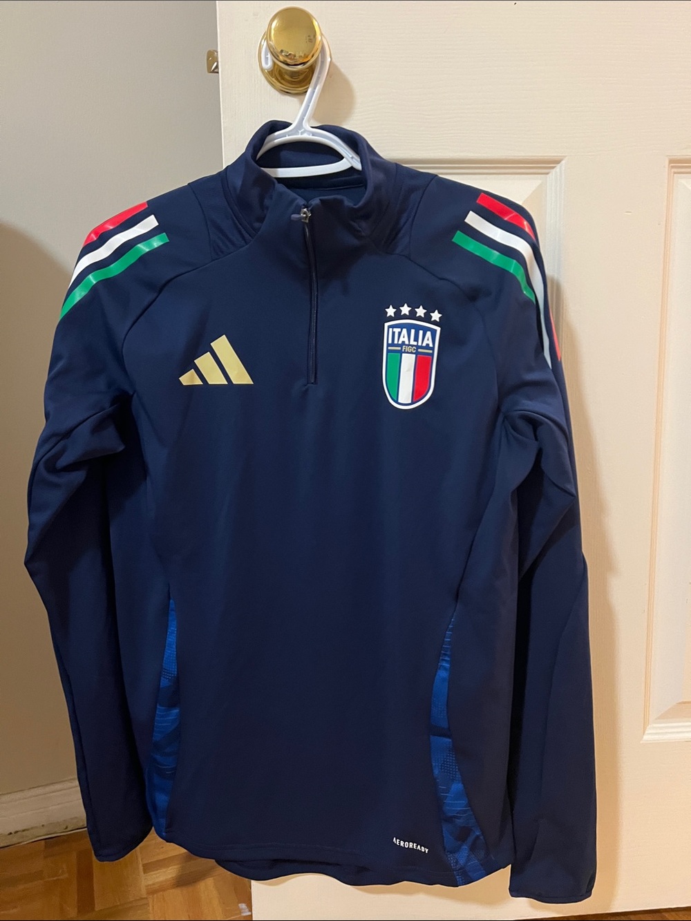 adidas FIGC soccer Quarter-Zip Training Sweater